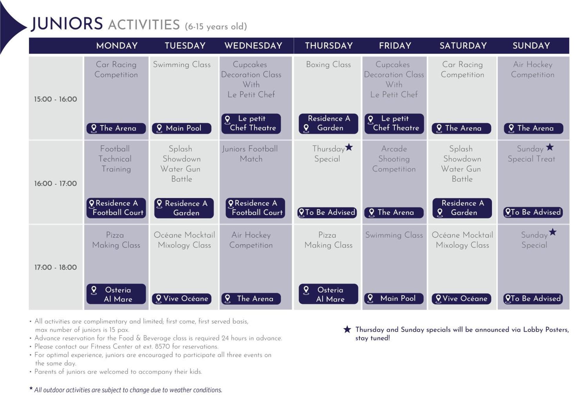 Hyatt Regency Danang Resort And Spa Exteriér fotografie A typical timetable for a boarding school